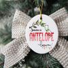 Antelope California Souvenir Christmas Ornament 2025 Someone in Antelope CA Loves Me! Christmas Family Friend Gifts Ideas 3" White view 2