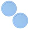 Pyrex 7201-PC 4-Cup Blue Cornflower Food Storage Lid (2-Pack) - Made in USA view 1