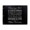 LifeSong Milestones Personalized 15th Wedding Anniversary Guest Book for Couple - Husband and Wife 15 Years of Marriage Celebration, Wooden Black Signature Registry Guest Book (Black) view 1