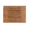 LifeSong Milestones Personalized 5th Wedding Anniversary Guest Book for Couple - Husband and Wife 5 Years of Marriage Celebration, Wooden Walnut Signature Registry Guest Book (Walnut (Egvd))