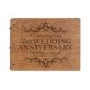 LifeSong Milestones Personalized 55th Wedding Anniversary Guest Book for Couple - Husband and Wife 55 Years of Marriage Celebration, Wooden Black Signature Registry Guest Book (Walnut (Egvd))