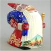 A Bit of Britain - Father Frost with Staff and Sack - Red Blue - All Wood view 1