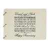 LifeSong Milestones Personalized 10th Wedding Anniversary Guest Book for Couple - Husband and Wife 10 Years of Marriage Celebration, Wooden Ivory Signature Registry Guest Book (Ivory) view 1