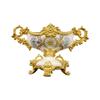 AFD Home Celine Crowned Centerpiece, Gold-and-White Table Vase for Centerpieces, 19 Inches x 12 Inches view 2