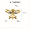 AFD Home Celine Crowned Centerpiece, Gold-and-White Table Vase for Centerpieces, 19 Inches x 12 Inches view 4