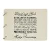 LifeSong Milestones Personalized 15th Wedding Anniversary Guest Book for Couple - Husband and Wife 15 Years of Marriage Celebration, Wooden Ivory Signature Registry Guest Book (Ivory) view 1