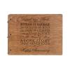 LifeSong Milestones Personalized 20th Wedding Anniversary Guest Book for Couple - Husband and Wife 20 Years of Marriage Celebration, Wooden Walnut Signature Registry Guest Book (Walnut (Egvd))