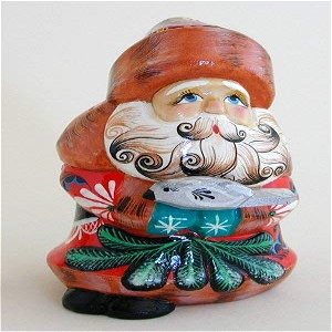 A Bit of Britain - Father Frost - Santa Claus - with Bird - All Wood