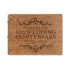 LifeSong Milestones Personalized 45th Wedding Anniversary Guest Book for Couple - Husband and Wife 45 Years of Marriage Celebration, Wooden Black Signature Registry Guest Book (Walnut (Egvd))