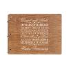LifeSong Milestones Personalized 10th Wedding Anniversary Guest Book for Couple - Husband and Wife 10 Years of Marriage Celebration, Wooden Walnut Signature Registry Guest Book (Walnut) view 1