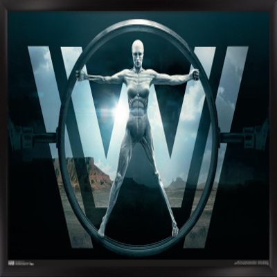 Trends International Westworld - Key Art Wall Poster, 14.725" x 22.375", Black Framed Version