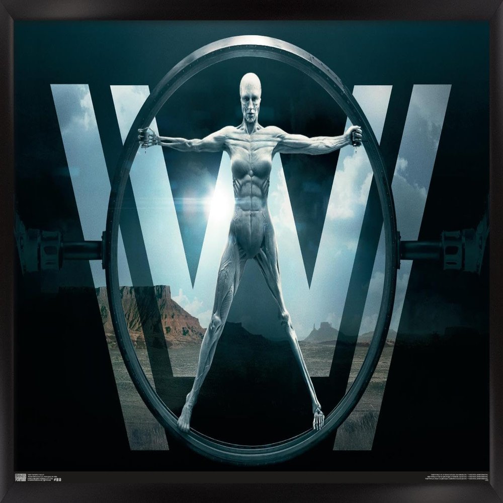 Trends International Westworld - Key Art Wall Poster, 14.725" x 22.375", Black Framed Version