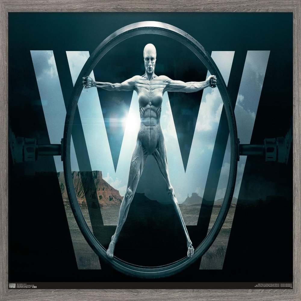 Trends International Westworld - Key Art Wall Poster, 14.725" x 22.375", Barnwood Framed Version