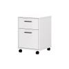 Bush Furniture Key West Rolling File Cabinet,File Cart for Home Office in Pure White Oak,2 Drawer File Cabinet on Wheels view 1