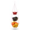IBERG 3 Tier Hanging Fruit Basket, Metal Hanging Baskets for Kitchen, Bathroom & Pantry Storage Organizer (Copper) view 1