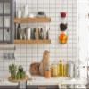 IBERG 3 Tier Hanging Fruit Basket, Metal Hanging Baskets for Kitchen, Bathroom & Pantry Storage Organizer (Copper) view 4
