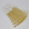 100 Pcs Artificial Pearl 4mm Handmade Bead Strands for DIY Craft Bouquet Decoration Garland Christmas Wedding Party and Home Decoration (Gold) view 4