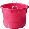 HOMZ 2-Pack Utility Tub, Large Plastic Storage Bucket with Rope Handles, 18 Gallon, Pink - Portable Indoor and Outdoor Buckets for Kitchen, Laundry, Garden, Bathroom, and Garage Organization view 4