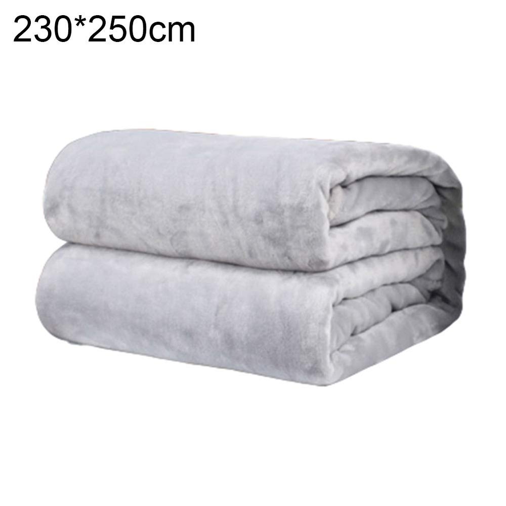 Mggsndi Polyester Solid Color Blanket Sleep Cover Rug Bedding - Ultra Soft, Plush, Fluffy, Warm, Cozy - Perfect for Bed, Sofa, Bedroom - Provides Comfort and Warmth for Years Silver Grey 150200cm