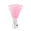 Teppylony 100 Pcs Artificial Pearl 4mm Handmade Bead Strands for DIY Craft Bouquet Decoration Garland Christmas Wedding Party and Home Decoration (Pink) view 1