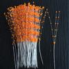 100pcs 4MM Faux Pearls Bridal Wedding Bouquet Party ABS Pearl String Beads Decor Christmas Garland (Orange) view 3