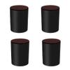 Set of 4 Lift Furniture Risers Solid Steel Bed Risers,Self-Adhesive Furniture Couch Sofa Chair Table Risers Round, Adds Height to Heavy Furniture or Beds, Supports 500kg (40x52mm,Black) view 1