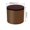 Set of 4 Lift Furniture Risers Solid Steel Bed Risers,Self-Adhesive Furniture Couch Sofa Chair Table Risers Round, Adds Height to Heavy Furniture or Beds, Supports 500kg (60x52mm,Brown) view 2