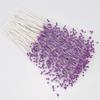 100pcs 4MM Faux Pearls Bridal Wedding Bouquet Party ABS Pearl String Beads Decor Christmas Garland (Purple) view 4