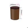 Set of 4 Lift Furniture Risers Solid Steel Bed Risers,Self-Adhesive Furniture Couch Sofa Chair Table Risers Round, Adds Height to Heavy Furniture or Beds, Supports 500kg (40x52mm,Brown) view 2