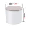 Set of 4 Lift Furniture Risers Solid Steel Bed Risers,Self-Adhesive Furniture Couch Sofa Chair Table Risers Round, Adds Height to Heavy Furniture or Beds, Supports 500kg (60x52mm,White) view 2