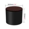 Set of 4 Lift Furniture Risers Solid Steel Bed Risers,Self-Adhesive Furniture Couch Sofa Chair Table Risers Round, Adds Height to Heavy Furniture or Beds, Supports 500kg (60x52mm,Black) view 2