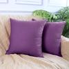 4-Pack 100% Cotton Comfortable Solid Decorative Throw Pillow Case,Thmyo Square Cushion Cover Pillowcase Sublimation Blank Pillow Covers DIY Throw Pillowcase for Sofa Couch(20x20 inch/ 50x50cm,Purple) view 3