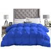 All Season Comforter Summer Cooling 5 Piece Comforter Oversized Super King Size, Exquisite Pinch Pleat Design, Premium Baffle Box, 800 Thread Count 100% Egyptian Cotton - Royal Blue view 2
