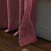 TWOPAGES Burgundy Linen Textured Pinch Pleated Curtain 108 Inches Long Heavyweight Cotton Curtain for Living Room Light Filtering Drape (1 Panel, 52 x 108 Inches) view 4