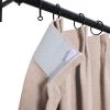 TWOPAGES Pink Linen Textured Pinch Pleated Curtain 108 Inches Long Heavyweight Cotton Curtain for Living Room Light Filtering Drape (1 Panel, 52 x 108 Inches) view 4