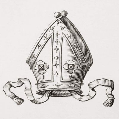 Posterazzi DPI12280851LARGE A Bishop's Mitre. from an 18th Century Photo Print, 24 x 30, Multi