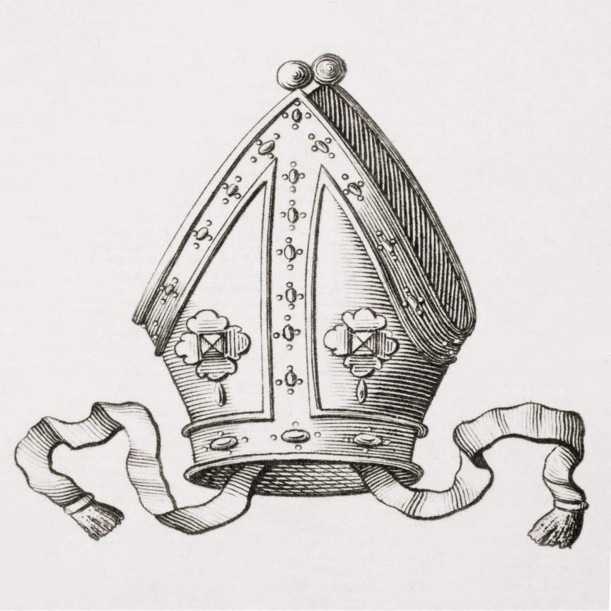Posterazzi DPI12280851LARGE A Bishop's Mitre. from an 18th Century Photo Print, 24 x 30, Multi
