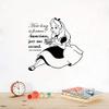 How Long is Forever Alice in Wonderland Cartoon Wall Sticker Art Decal for Girls Boys Room Bedroom Nursery Kindergarten House Fun Home Decor Stickers Wall Art Vinyl Decoration Size (20x20 inch) view 2