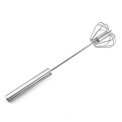 Egg Beater Stainless Steel Hand Pressure Rotating Semi-Automatic Egg Beater Home Kitchen Manual Pressing Egg Cream Sauce Mixer