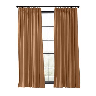 ChadMade Fire Resistant Flame Retardant Thermal Insulated Curtain Drapery Panel Pinch Pleat, Hazel 52" W x 96" L for Home, Office, Hotel, School, Cinema and Hospital (1 Panel)