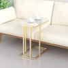 Coffee Tables WFF Metal Sofa Table, C-Shaped Marble, Bedroom Bedside Table, Rugged -50cmX 30cmX60cm view 2