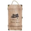Fdit Wood Wine Gift Box, Retro Style, 2 Bottles with Carrying Rope, 13.8x7.8x3.9 Inches, for Wedding Ceremony Anniversary view 1