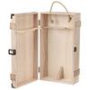 Fdit Wood Wine Gift Box, Retro Style, 2 Bottles with Carrying Rope, 13.8x7.8x3.9 Inches, for Wedding Ceremony Anniversary view 3