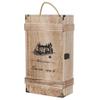 Fdit Wood Wine Gift Box, Retro Style, 2 Bottles with Carrying Rope, 13.8x7.8x3.9 Inches, for Wedding Ceremony Anniversary view 4