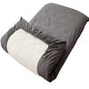 100% Cotton Fitted Sheet Cover for Traditional Floor Futon Mattress Premium Quality (Full 55 x 82 x 8 inch), Color Grey view 1