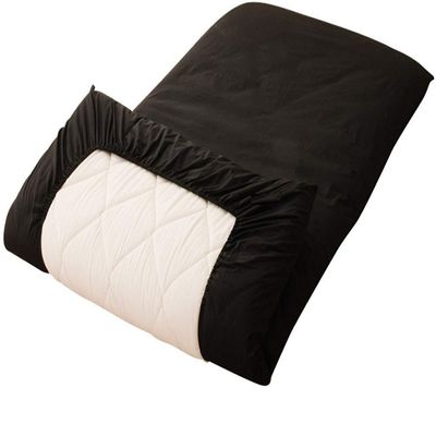 100% Cotton Fitted Sheet Cover for Traditional Floor Futon Mattress Premium Quality (Size Full (55 x 82 x 8 inch), Color Black)