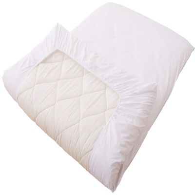 100% Cotton Fitted Sheet Cover for Traditional Floor Futon Mattress Premium Quality (Size Queen 63 x 83 x 8 in), Color White