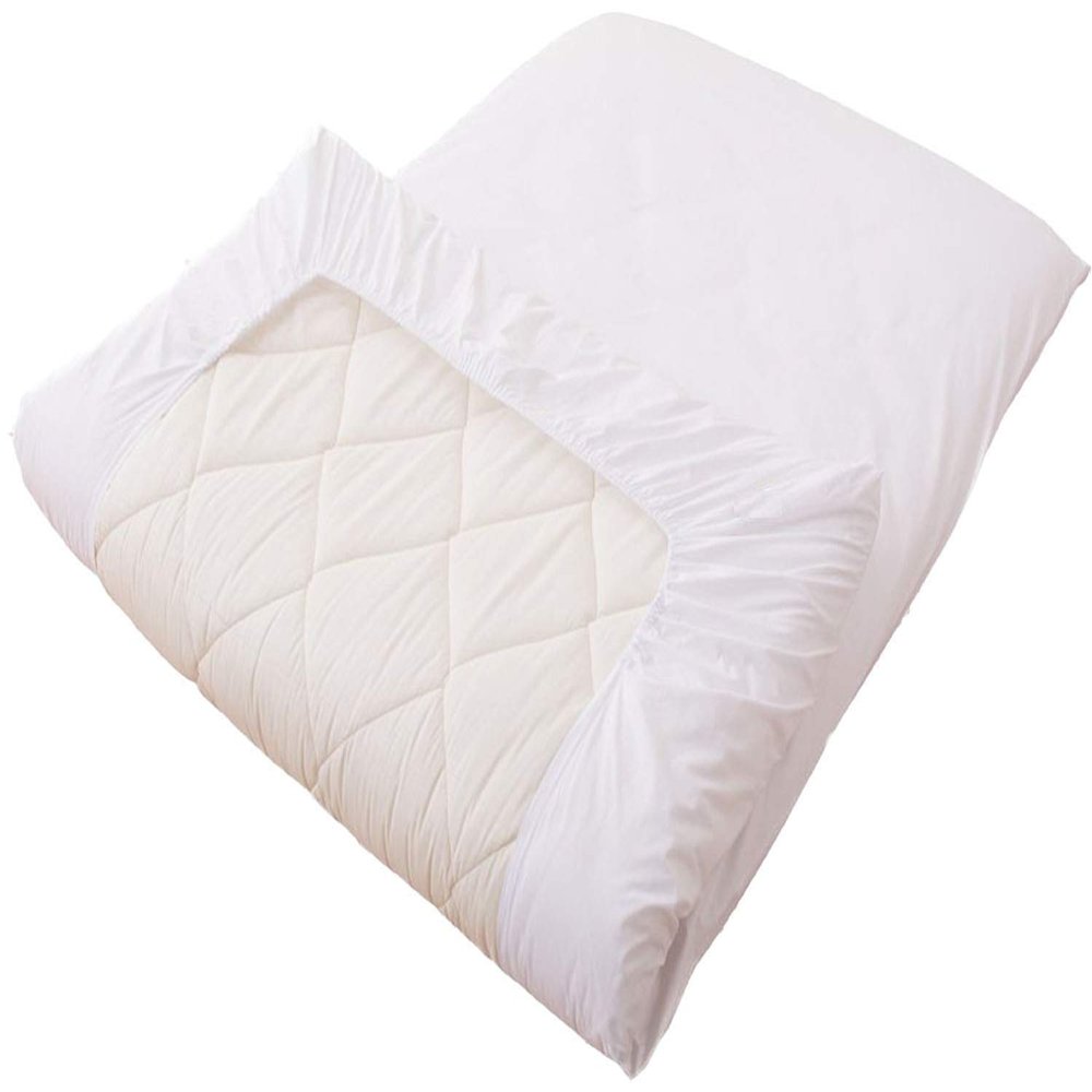 100% Cotton Fitted Sheet Cover for Traditional Floor Futon Mattress Premium Quality (Semi Double 47 x 82 x 8 inch), Color White