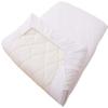 100% Cotton Fitted Sheet Cover for Traditional Floor Futon Mattress Premium Quality (Semi Double 47 x 82 x 8 inch), Color White view 1