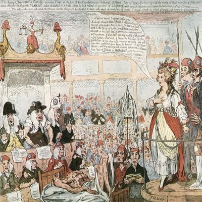 Posterazzi DPI2430563LARGE The Trial Marie-Anne Charlotte De Corday D'armont, 1768 Photo Print, 30 x 24, Multi